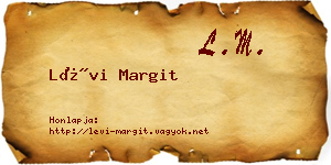 Lévi Margit névjegykártya